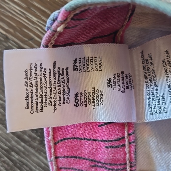 Mother The Hustler Ankle Fray Jeans Vintage Multicolor Floral Print Size 26 - Picture 10 of 12